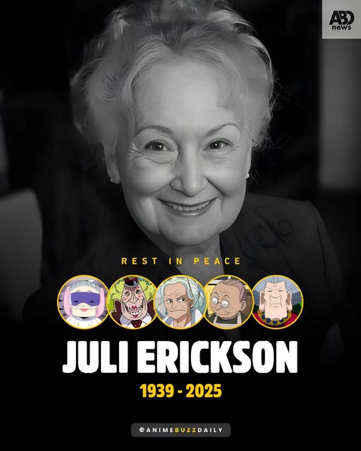 Anime Voice Acting Legend Juli Erickson Dies at 86, Leaving a Lasting Legacy